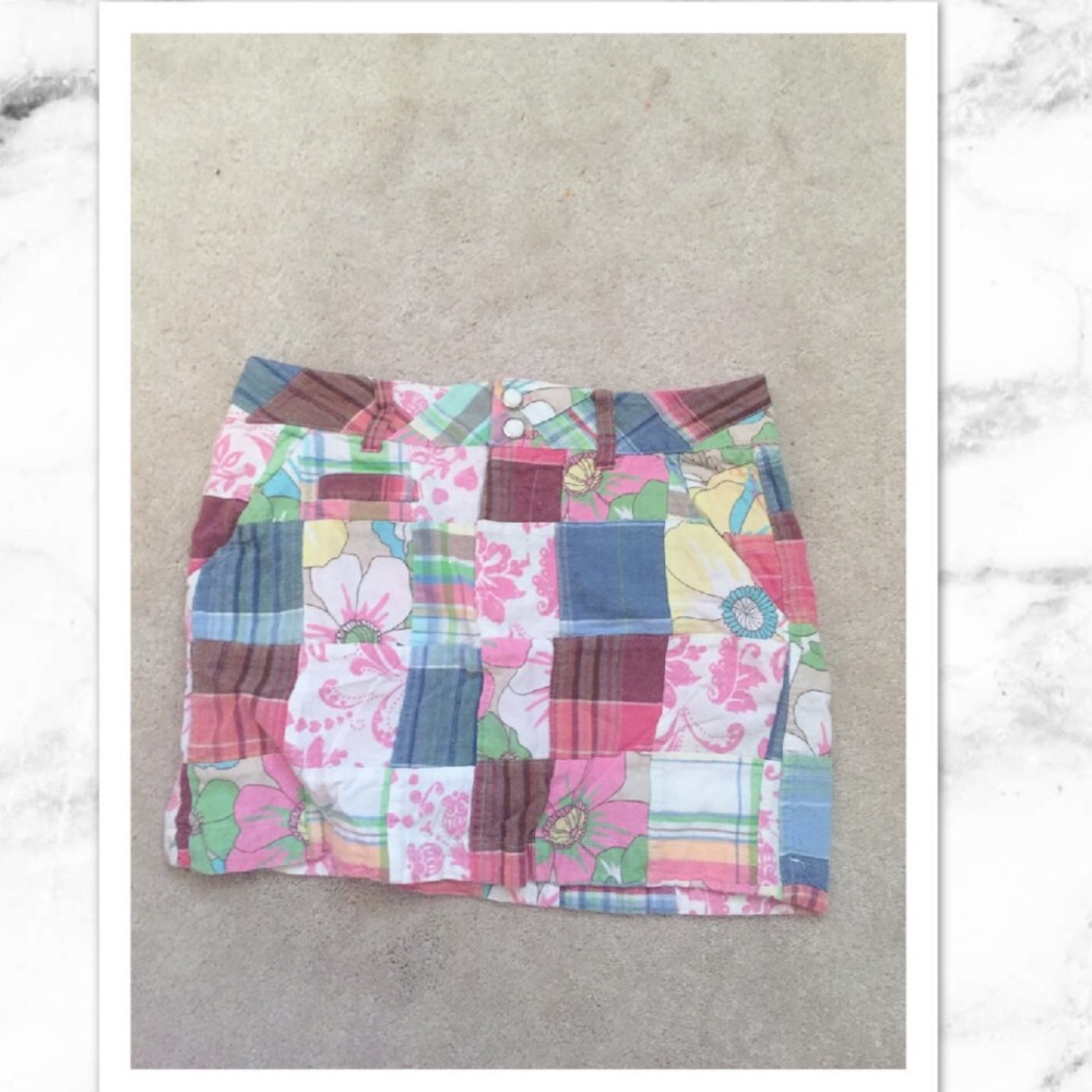 Patch multicolor skort!